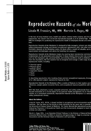 Паперова книга «Reproductive Hazards of the Workplace», авторів Лінда М. Фрейзер, Марвін Л. Хейдж - фото №1