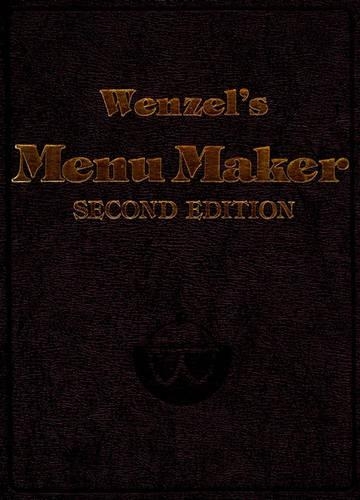 Паперова книга «Wenzel's Menu Maker», автор Джордж Леонард Венцель - фото №1