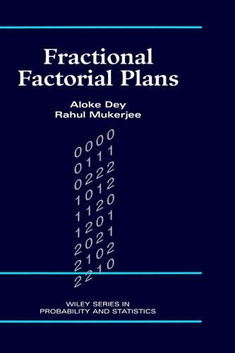 Паперова книга «Fractional Factorial Plans», авторів Алок Дей, Рахул Мукерджі - фото №1