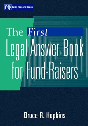 Паперова книга «The First Legal Answer Book for Fund-Raisers», автор Брюс Р. Гопкінс - фото №1