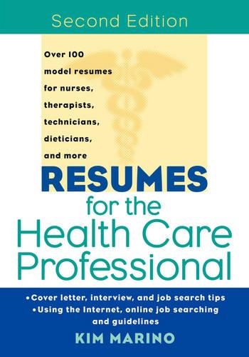 Бумажная книга «Resumes for the Health Care Professional», автор Ким Марино - фото №1