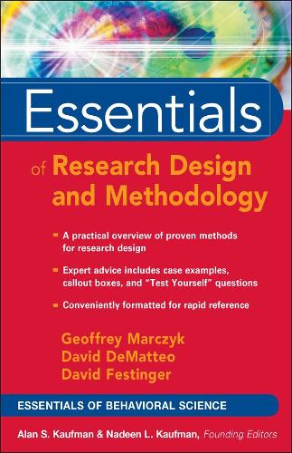 [object Object] «Essentials of Research Design and Methodology», авторов Дэвид ДеМаттео, Дэвид Фестингер, Джеффри Р. Марчик - фото №1