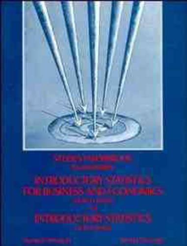 Бумажная книга «Student Workbook to accompany Introductory Statistics for Business and Economics 4e and Introductory Statistics 5e», авторов Рональд Дж. Воннакотт, Томас Х. Уоннакотт - фото №1