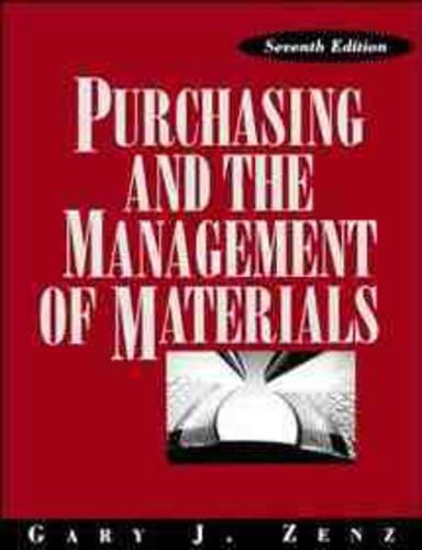 Паперова книга «Purchasing and the Management of Materials», автор Гері Дж. Зенц - фото №1