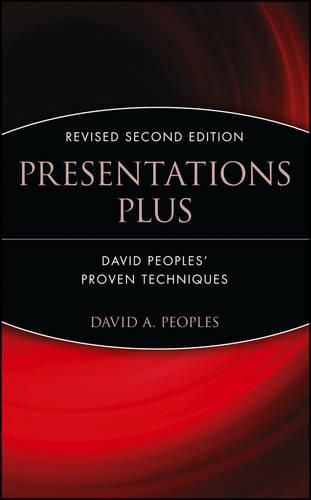 Бумажная книга «Presentations Plus: David Peoples' Proven Techniques», автор Дэвид А. Пиплз - фото №1
