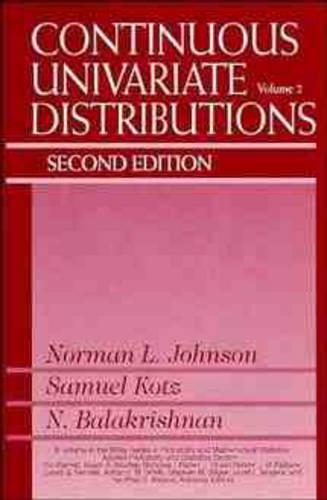 [object Object] «Continuous Univariate Distributions, Volume 2», авторів Нараянасвамі Балакрішнан, Норман Л. Джонсон, Семюель Котц - фото №1