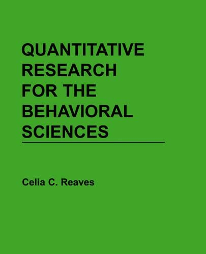Паперова книга «Quantitative Research for the Behavioral Sciences», автор Селія К. Рівз - фото №1