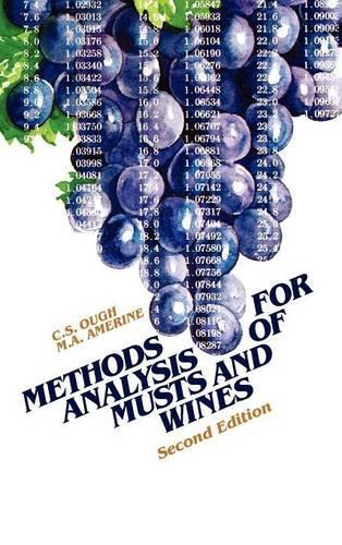 Бумажная книга «Methods Analysis of Musts and Wines», авторов К. С. Оуг, М. A. AМерин - фото №1