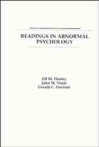 Бумажная книга «Readings in Abnormal Psychology», авторов Джеральд К. Дэвисон, Джилл М. Хули, Джон М. Нил - фото №1
