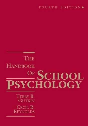 Бумажная книга «The Handbook of School Psychology», авторов Сесил Р. Рейнольдс, Терри Б. Гуткин - фото №1