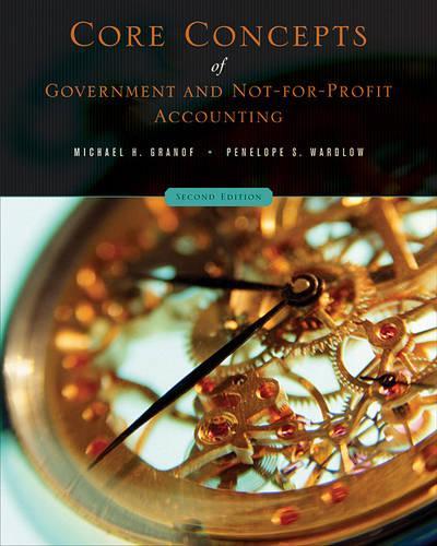Бумажная книга «Core Concepts of Government and Not-For-Profit Accounting», авторов Майкл Х. Граноф, Пенелопа С. Уордлоу - фото №1