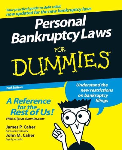 Бумажная книга «Personal Bankruptcy Laws For Dummies», авторов Джеймс П. Каэр, Джон М. Каэр - фото №1