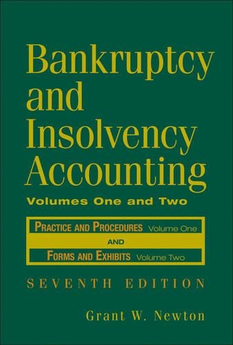 Паперова книга «Bankruptcy and Insolvency Accounting, 2 Volume Set», автор Грант В. Ньютон - фото №1