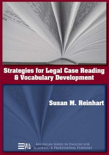 Паперова книга «Strategies for Legal Case Reading and Vocabulary Development», автор Сьюзан М. Рейнхарт - фото №1