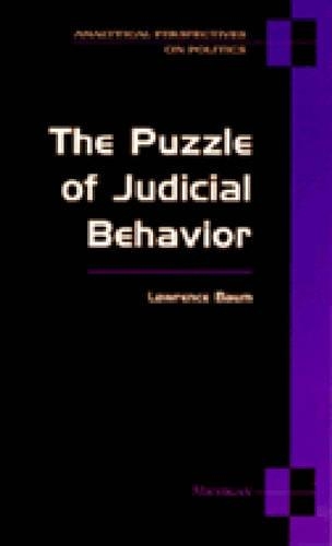Паперова книга «The Puzzle of Judicial Behavior», автор Лоуренс Баум - фото №1