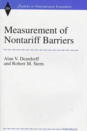 Бумажная книга «Measurement of Nontariff Barriers», авторов Алан В. Дирдорфф, Роберт М. Стерн - фото №1