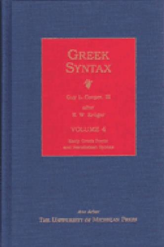 Паперова книга «Greek Syntax v. 4: Early Greek Poetic and Herodotean Syntax», автор К.В. Крюгер - фото №1