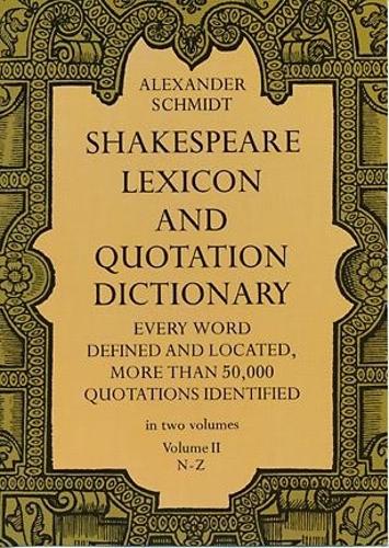 Паперова книга «Shakespeare Lexicon and Quotation Dictionary, Vol. 2», автор Олександр Шмідт - фото №1
