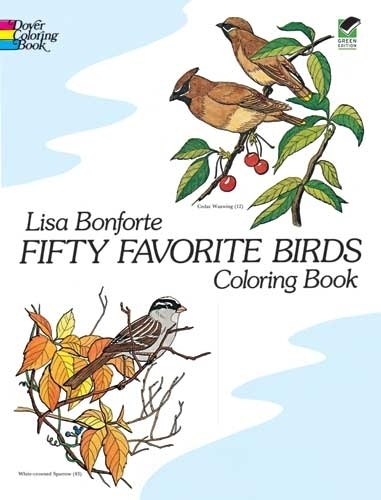 Паперова книга «Fifty Favourite Birds Colouring Book: Coloring Book», автор Ліза Бонфорте - фото №1