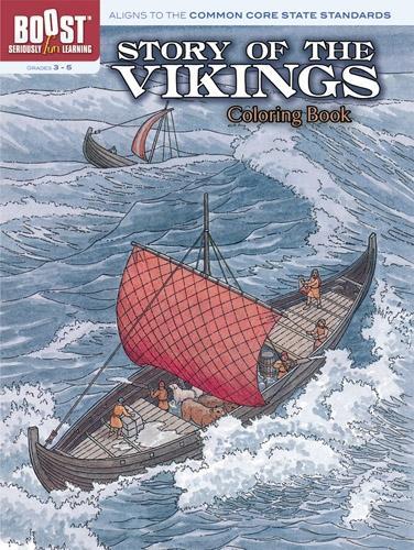 Бумажная книга «Story of the Vikings Coloring Book», автор A. Г. Смит - фото №1