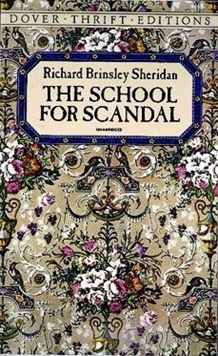 Паперова книга «The School for Scandal», автор Річард Брінслі Шерідан - фото №1