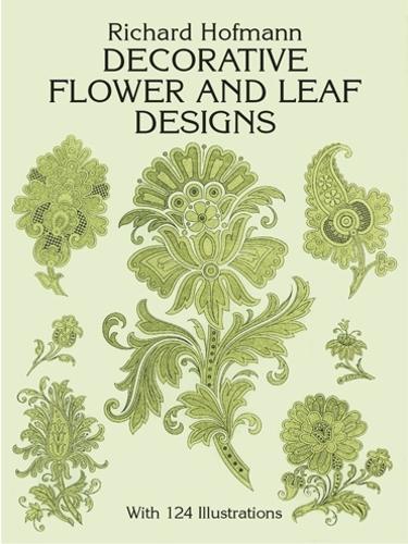 Паперова книга «Decorative Flower and Leaf Designs», автор Річард Гофман - фото №1
