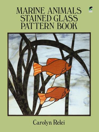 Бумажная книга «Marine Animals Stained Glass Pattern Book», автор Кэролин Релей - фото №1