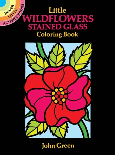 Бумажная книга «Little Wildflowers Stained Glass Colouring Book», автор Джон Грин - фото №1