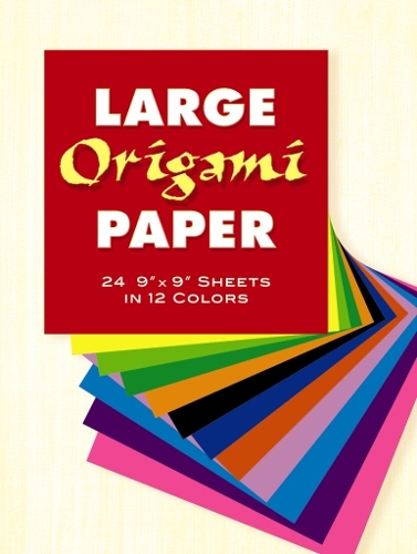 Бумажная книга «Large Origami Paper: 24 9" x 9" Sheets in 12 Colours», автор Dover Publications Inc - фото №1