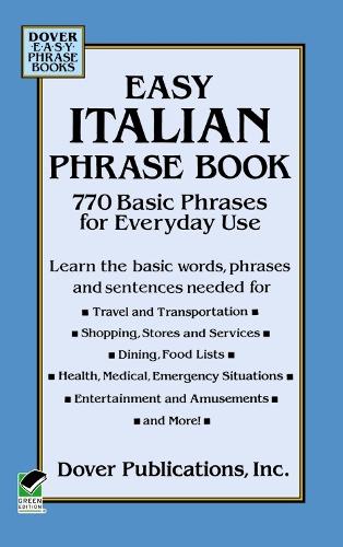 Паперова книга «Easy Italian Phrase Book: Over 750 Basic Phrases for Everyday Use», автор Dover Publications Inc - фото №1