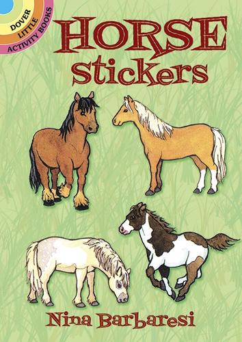 Паперова книга «Horse Stickers: Dover Little Activity Books», автор Ніна Барбарезі - фото №1