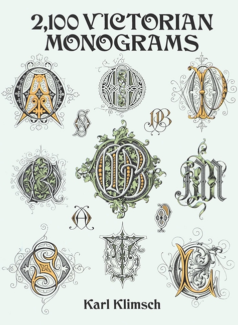 Paper book «2100 Victorian Monograms», author Karl Klimsch - фото №1