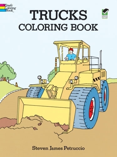 Бумажная книга «Trucks Coloring Book», автор Стивен Джеймс Петруччио - фото №1
