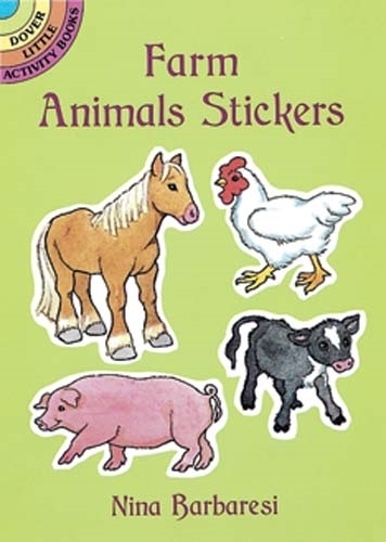 Бумажная книга «Farm Animals Stickers», автор Нина Барбарези - фото №1