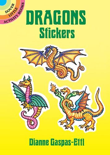 [object Object] «Dragons Stickers: 20 Full-Color Pressure-Sensitive Designs», автор Диана Гаспас-Эттл - фото №1