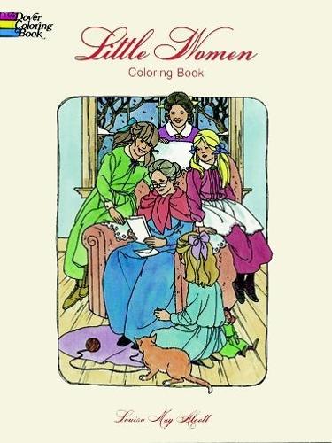 Бумажная книга «Little Women Coloring Book», автор Луиза Мэй Олкотт - фото №1
