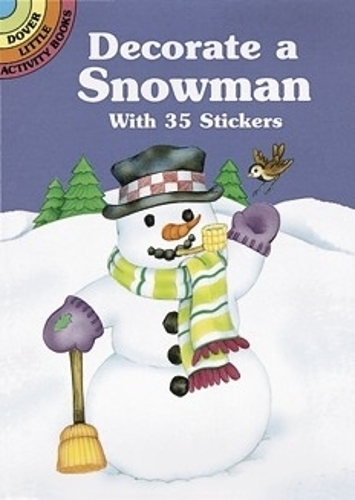 Бумажная книга «Decorate a Snowman with 35 Stickers», автор Кэти Бейлон - фото №1
