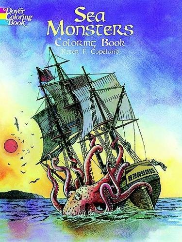 Бумажная книга «Sea Monsters Colouring Book», автор П. Коупленд - фото №1