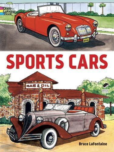 Бумажная книга «Sports Cars», авторов Брюс Лафонтен, Dover Publications Inc - фото №1