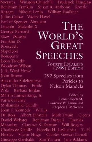 Бумажная книга «The World's Great Speeches», авторов Коупленд, Л. Лэмм - фото №1