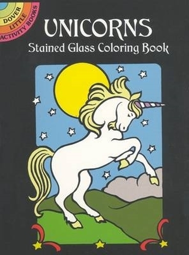 Бумажная книга «Unicorns Stained Glass Colouring Book», автор Ноубл - фото №1