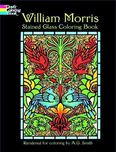 Бумажная книга «William Morris Stained Glass Coloring Book», автор Уильям Моррис - фото №1