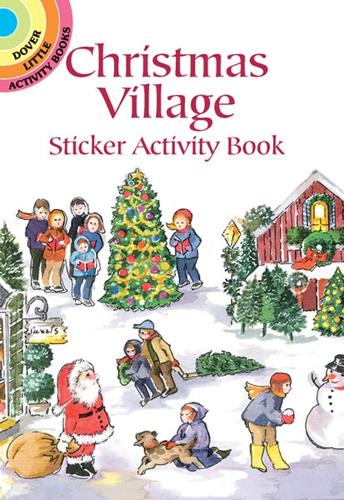 Паперова книга «Christmas Village Sticker Activity Book», автор Джоан О'Брайен - фото №1
