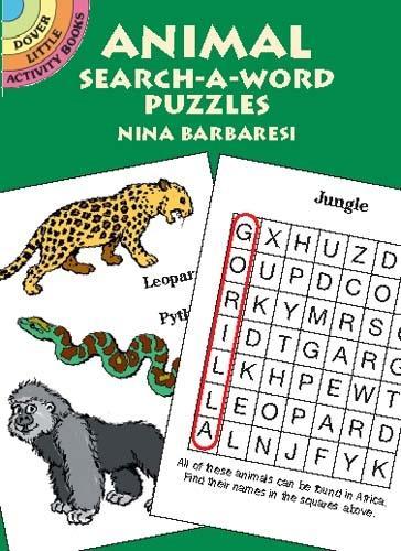 Бумажная книга «Animal Search-a-Word Puzzles», автор Нина Барбарези - фото №1
