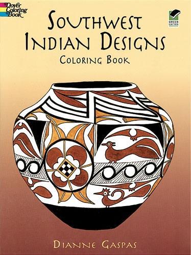 Бумажная книга «Southwest Indian Designs Coloring B», автор Диана Гаспас - фото №1