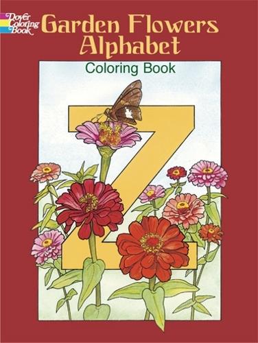 Паперова книга «Garden Flowers Alphabet Colouring Book», автор Рут Соффер - фото №1