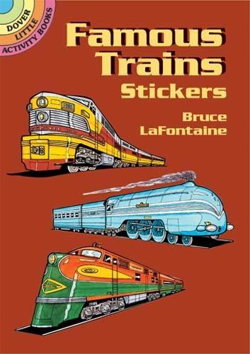 Бумажная книга «Famous Trains Stickers», автор Брюс Лафонтен - фото №1