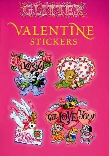 Бумажная книга «Glitter Valentine Stickers», автор Нина Барбарези - фото №1