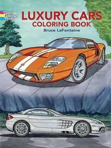 Бумажная книга «Luxury Cars Coloring Book», автор Брюс Лафонтен - фото №1