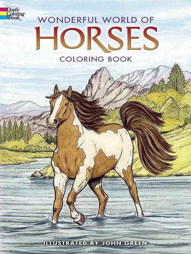 Бумажная книга «Wonderful World of Horses Coloring Book», авторов Джон Грин, Уильям Уоллес Денслоу - фото №1